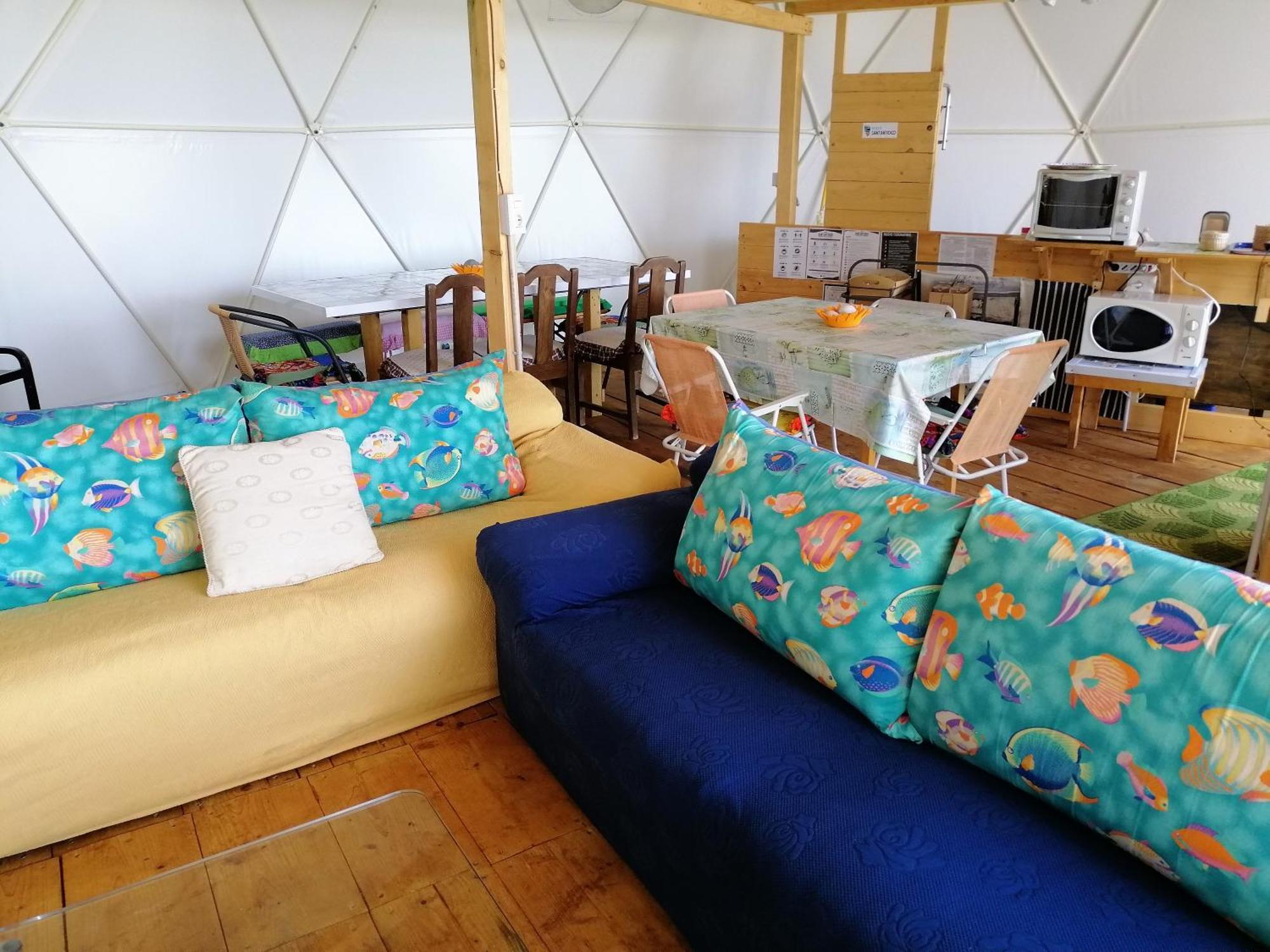 B&B Glamping Semaforo Capo Sperone Sant'Antioco Bagian luar foto